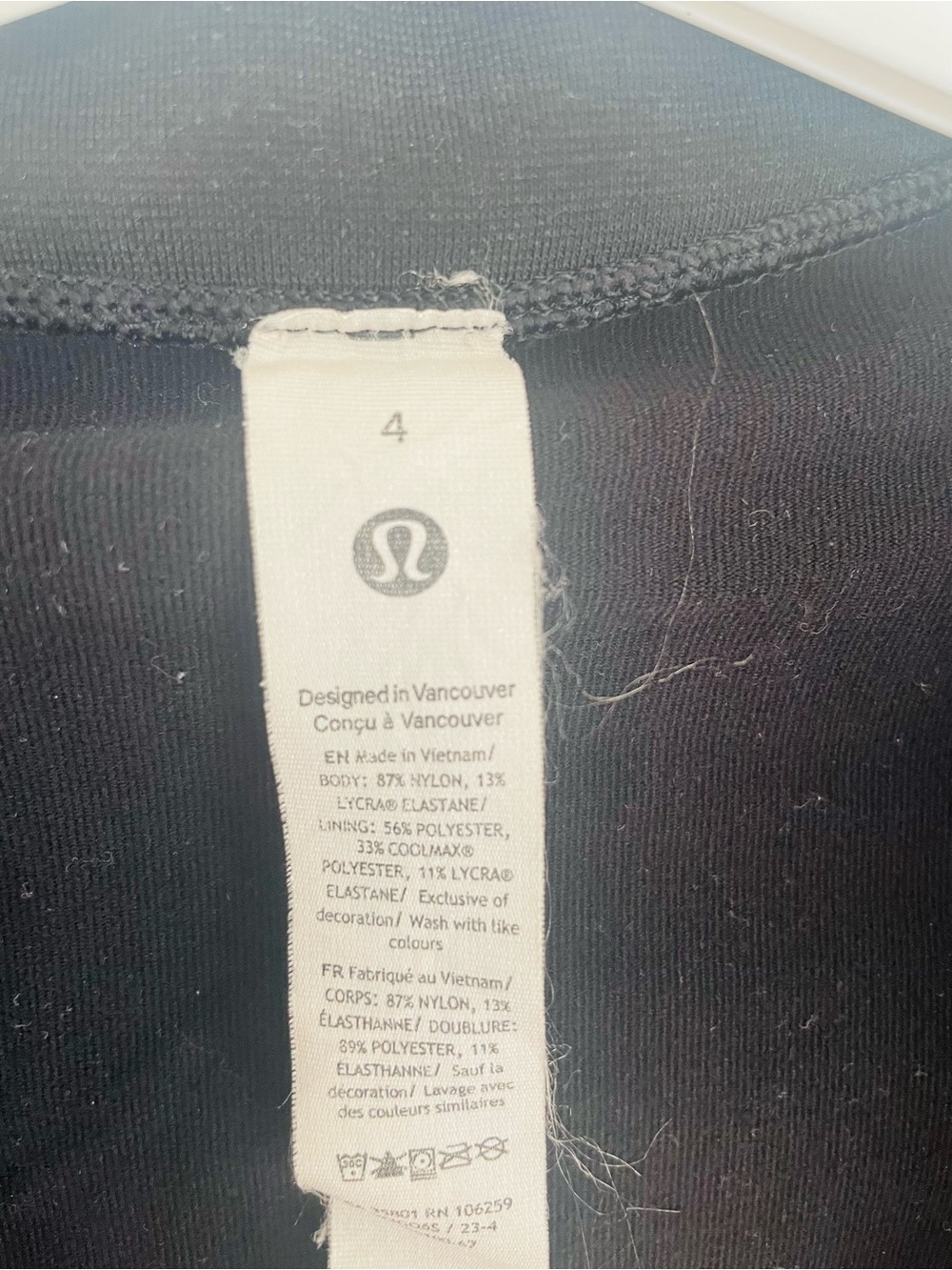Lululemon Define Jacket Black Full Zip Athletic Jacket Women’s Size 4 - Picture 3 of 4